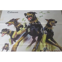 Manifesto cinematografico "La Gang dei Doberman " 1973