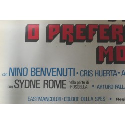 1969 film poster "Live or preferably dead" with Giuliano Gemma