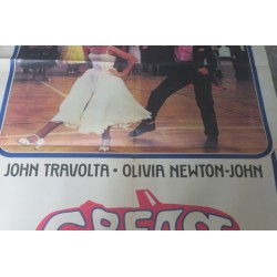 Manifesto cinematografico "GREASE " con John Travolta e Olivia Newton John 1978