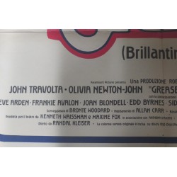Manifesto cinematografico "GREASE " con John Travolta e Olivia Newton John 1978
