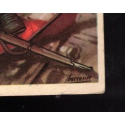 Postcard signed Boccasile "La DESPERATA", circulated