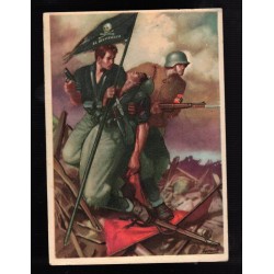 Cartolina firmata Boccasile  "La DISPERATA" , viaggiata