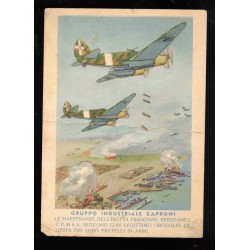 Rare !! postcard CAPRONI Industrial Group Military Post 57 Russian Campaign