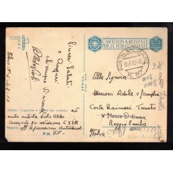 Rare !! postcard CAPRONI Industrial Group Military Post 57 Russian Campaign