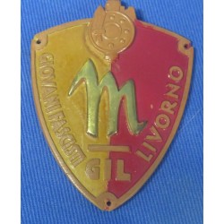 Rare "LIVORNO" GIL Young Fascist sleeve shield, model in Bakelite