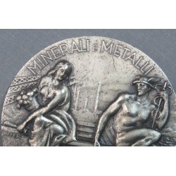 Bella medaglia non portativa Ente Minerario Sardo "Minerali e Metalli "
