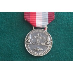 Medal "For Merit in Service" Italian National Fire Brigade Corps
