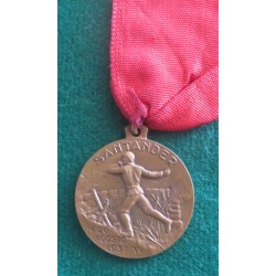 Rara ! Medaglia in bronzo coniata per i reduci della battaglia di Santander 1937 Spagna