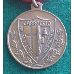 Bronze medal minted for veterans of the Battle of Santander 1937 Spain