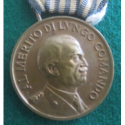 Medaglia in bronzo Lungo Comando , modello Regia Zecca , nominativa