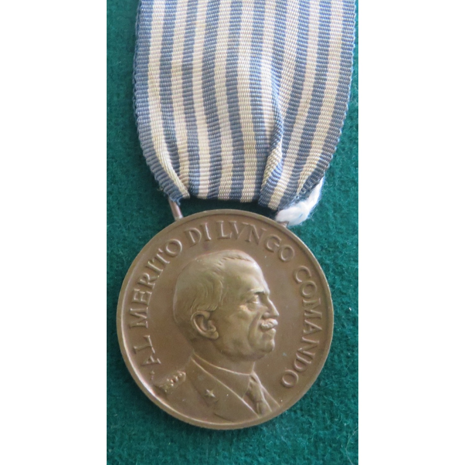 Medaglia in bronzo Lungo Comando , modello Regia Zecca , nominativa