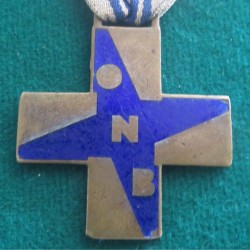 ONB cross medal, blue color, large model