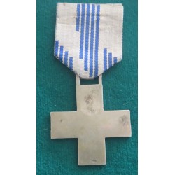 Medaglia a croce ONB  , colore blu , modello grande, in argento 800