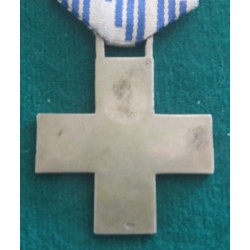 Medaglia a croce ONB  , colore blu , modello grande, in argento 800