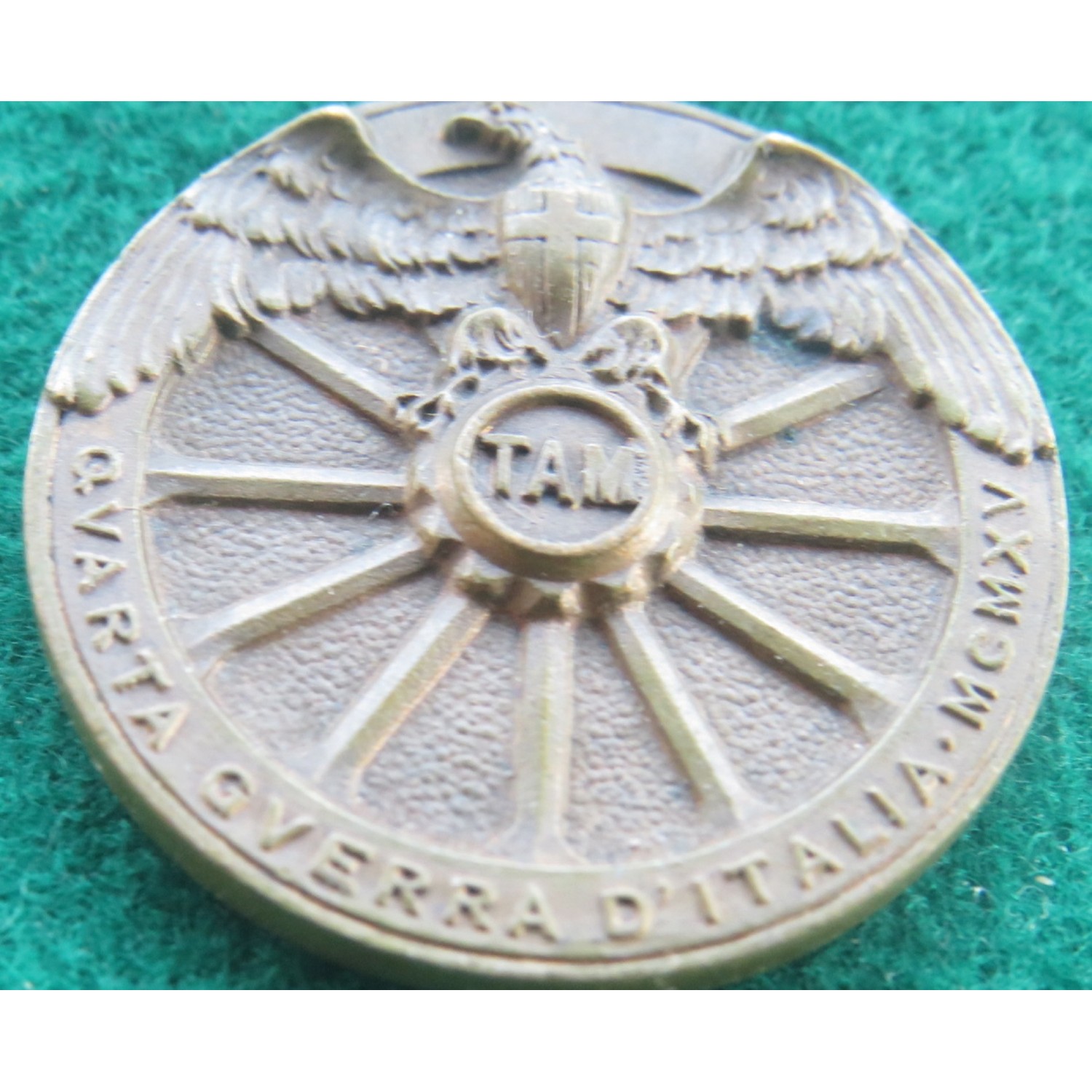 Medaglia in bronzo ricordo della prima guerra mondiale