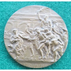 Medaglia non portativa in bronzo Ministero della Guerra 1a Guerra Mondiale