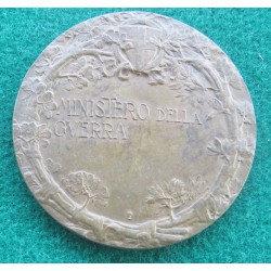 Medaglia non portativa in bronzo Ministero della Guerra 1a Guerra Mondiale