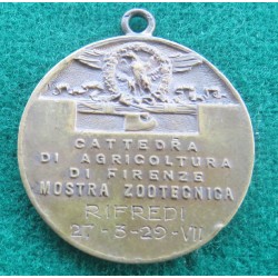 Medaglia in bronzo Mostra Zootecnica Rifredi Firenze 1929