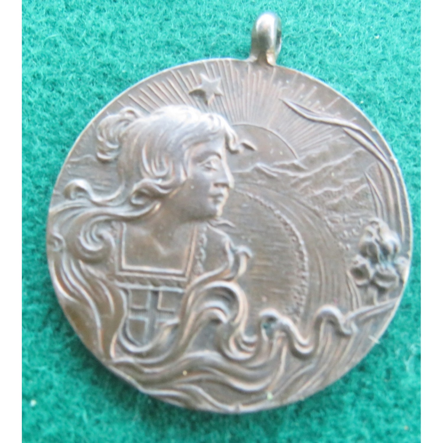 Medaglia in bronzo premio sportivo  inizi del 1900 Unione Sportiva Milanese