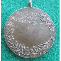 Bronze medal sports award early 1900 Unione Sportiva Milanese