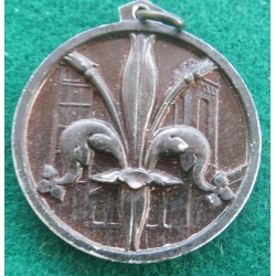 Medal in painted aluminium Vecchia Guardia Fiorentina Al Covo 1940