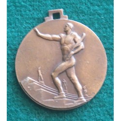 Medaglia in bronzo di propaganda fascista Credere Obbedire Combattere