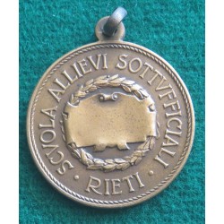 Medaglia reggimentale in bronzo Scuola Allievi Sottufficiali Rieti