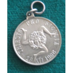Commemorative medal of the Sicilian Calabrian earthquake of 1908 Trieste Pro Sicilia