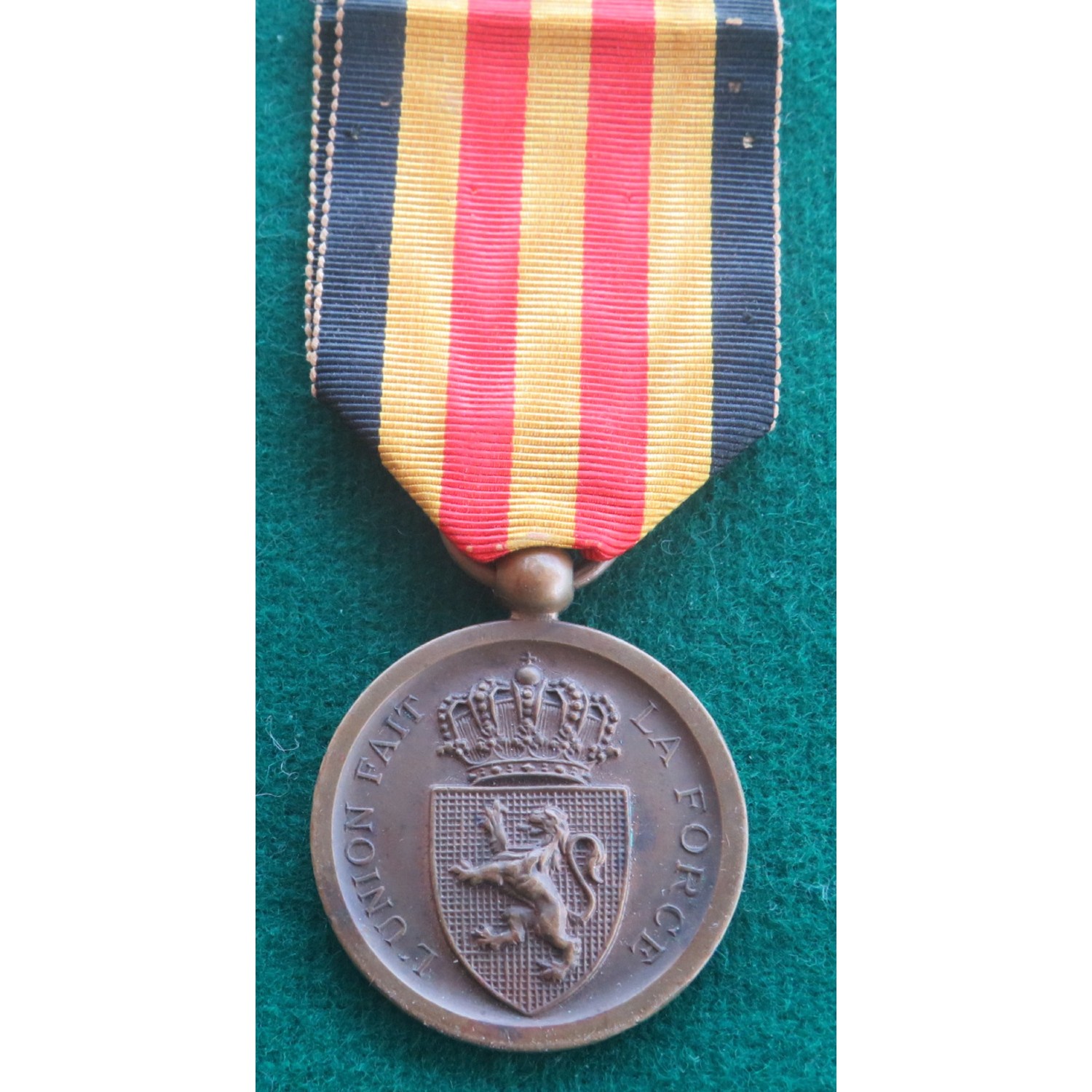 Medaglia in bronzo Belgio Commemorativa Guerra Granco Prussiana 1870  1871