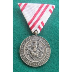 Medal austria INDUSTRIE UND HANDELSKAMMER FÜR DIE NIEDERLAUSITZ "FÜR TREUE IN DER ARBEIT".