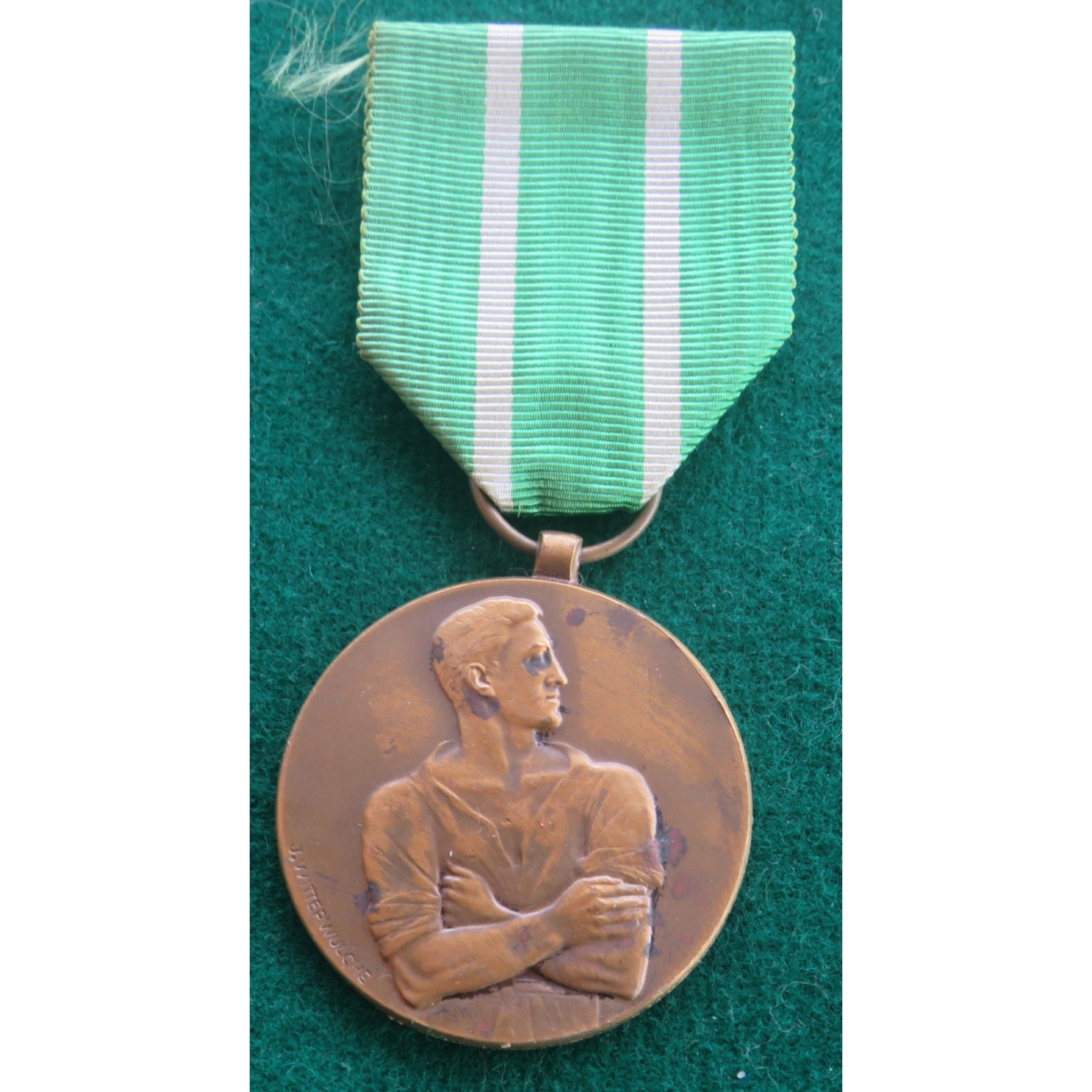 Bronze Medal Belgium Medal of Civil Disobedience 1940 1945