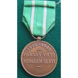 Bronze Medal Belgium Medal of Civil Disobedience 1940 1945