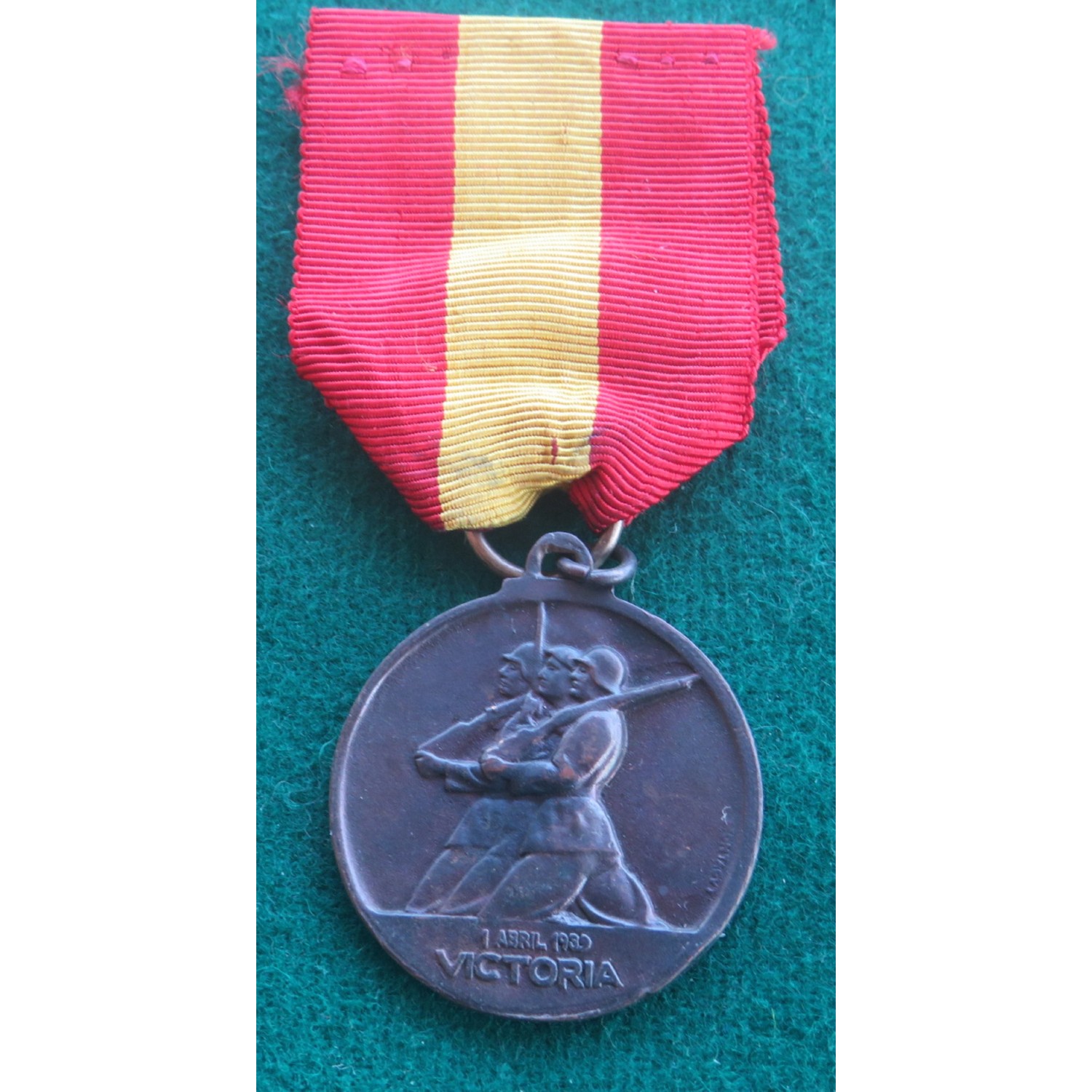 Medaglia in bronzo Spagna Alzamiento 18 Julio 1936