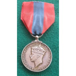 Medaglia Di Servizio Imperiale 1938-48 Giorgio VI Inghilterra , argento