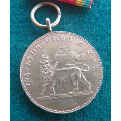 Ethiopian Medal of Military Merit gold grade, Menelik II
