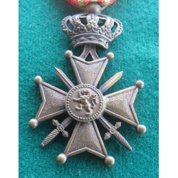 Medaglia in bronzo Belgio Croce di Guerra con spade