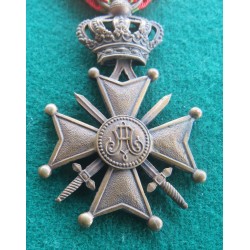 Medaglia in bronzo Belgio Croce di Guerra con spade