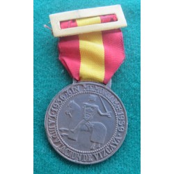 Medaglia in bronzo Guerra Civile Spagnola Volontari Combattenti di Vizcava