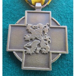 Medaglia a croce in bronzo Belgio Del Combattente Militare 1940  1945