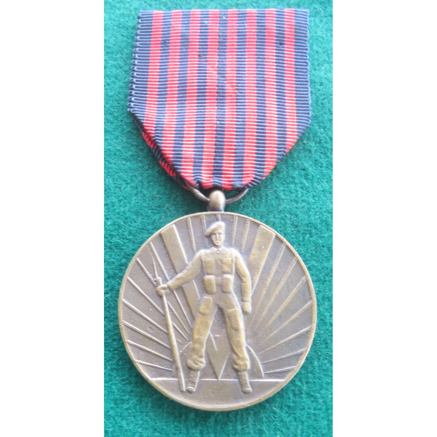 Medaglia in bronzo Belgio Volontario di Guerra 1940 1945