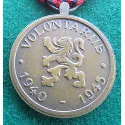 Medaglia in bronzo Belgio Volontario di Guerra 1940 1945