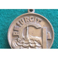 Medaglia in bronzo 2a Fiera di Messina 1935 RESURGIT