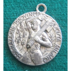 Medaglia in argento Federazione Provinciale Fascista Milano