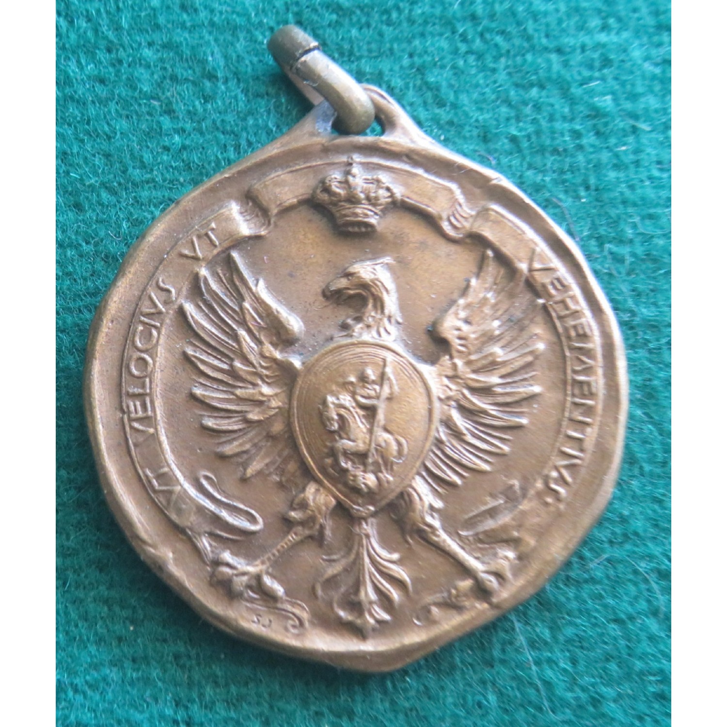 Bronze medal Gathering Cavalry Weapon 1930 Rome