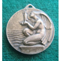 Medaglia sportiva in argento Fed.ne Italiana Nuoto IVa Coppa Federale  CONI