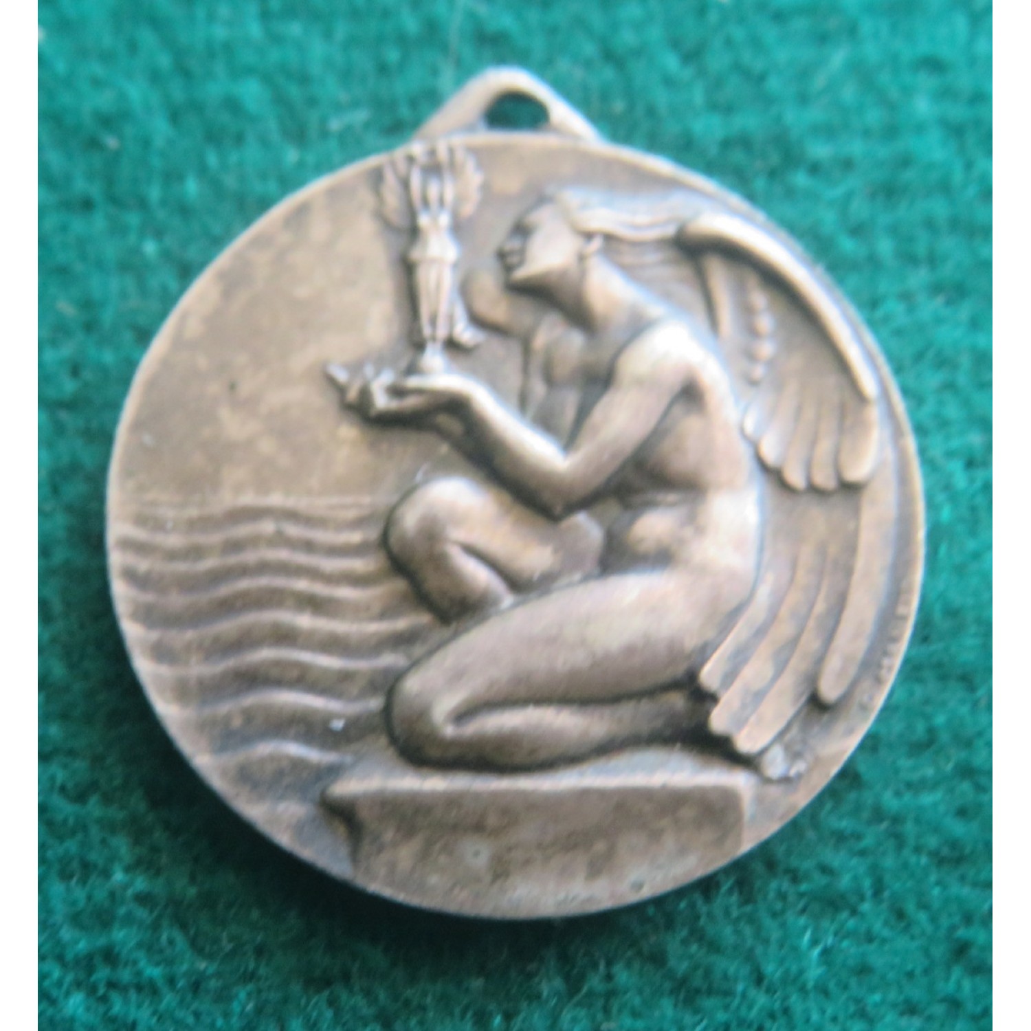 Medaglia sportiva in argento Fed.ne Italiana Nuoto IVa Coppa Federale  CONI