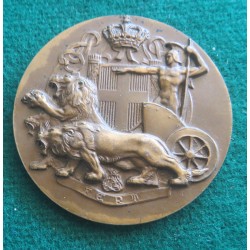 Medaglione in bronzo Ministero della Guerra anni 30
