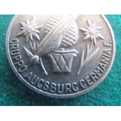Medaglia ANA Ass.ne Naz.le Alpini 10° Anniversario fondazione sede di Augsburg Germania 1982