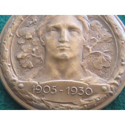 Medaglia in bronzo Ricordo del XXVa Officine Elettroferroviarie  Tallero Milano