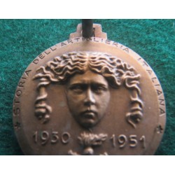 Bronze regimental medal History of Italian Artillery 1930 1951